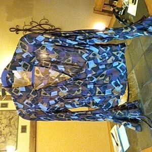 Womens Le Caviar Bell Sleeve Blouse Medium